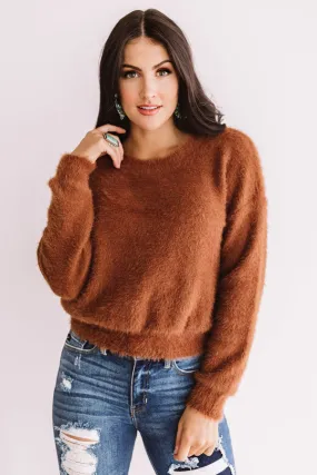 Cozier Than Ever Ultra Soft Sweater In Cinnamon