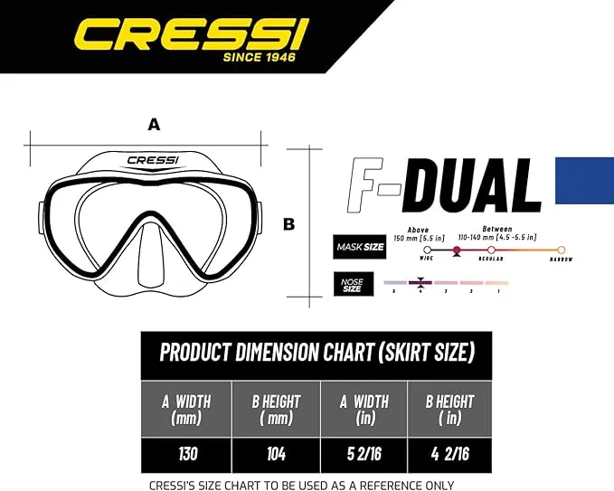 Cressi F-Dual Dive Mask