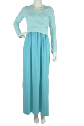 Cross-over Maxi Dress- Ocean