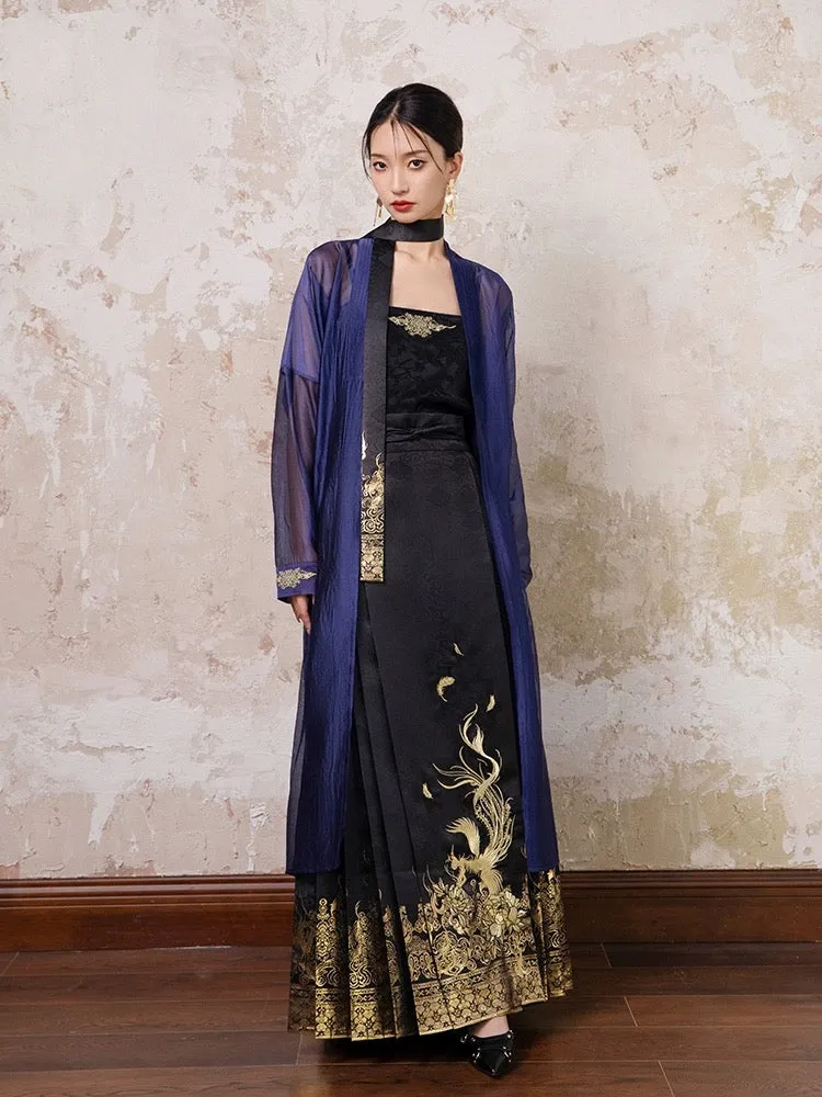 Dark Fae Modern Hanfu Ming Style Mamian Skirt