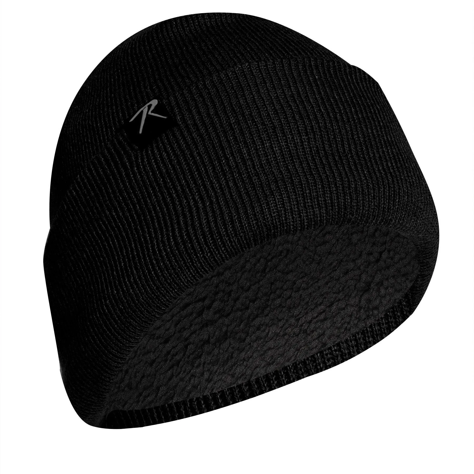 Deluxe Fine Knit Sherpa-Lined Watch Cap