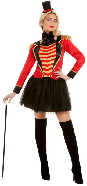 Deluxe Ringmaster Lady Costume UK Dress 4-6