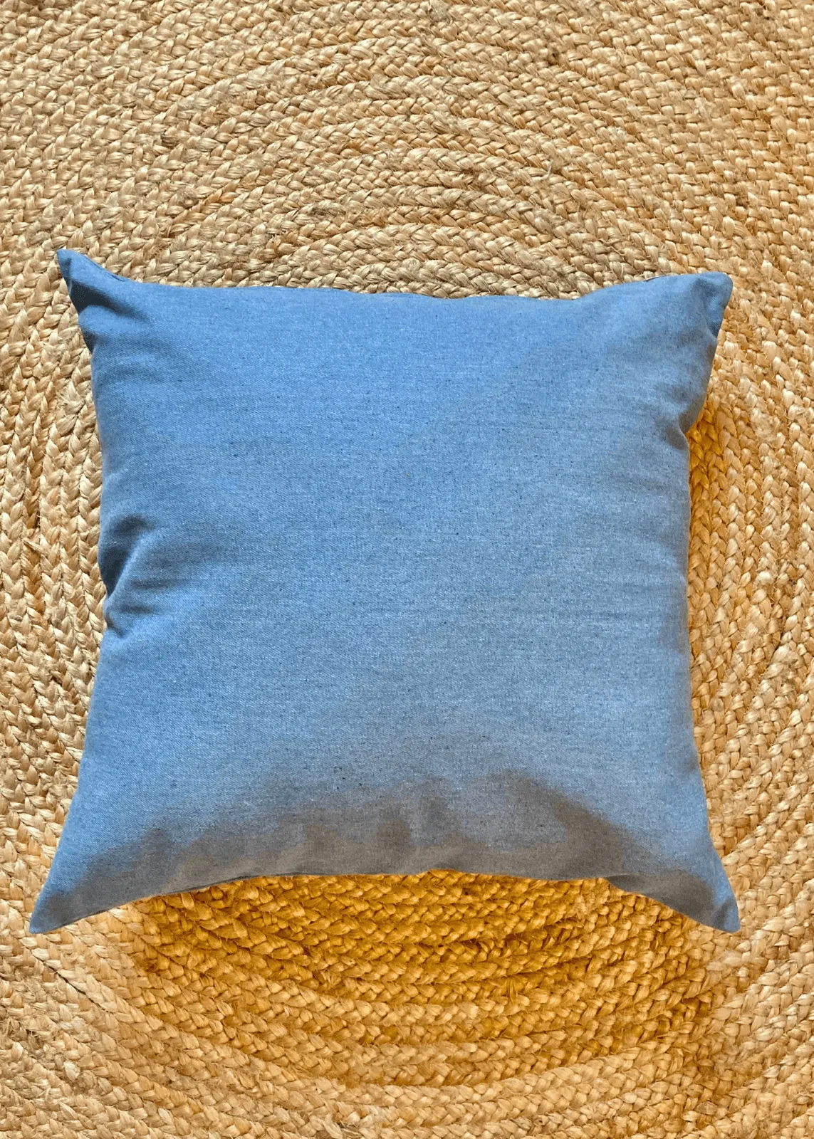 Denim Blue Throw Pillow Cover | DENIM