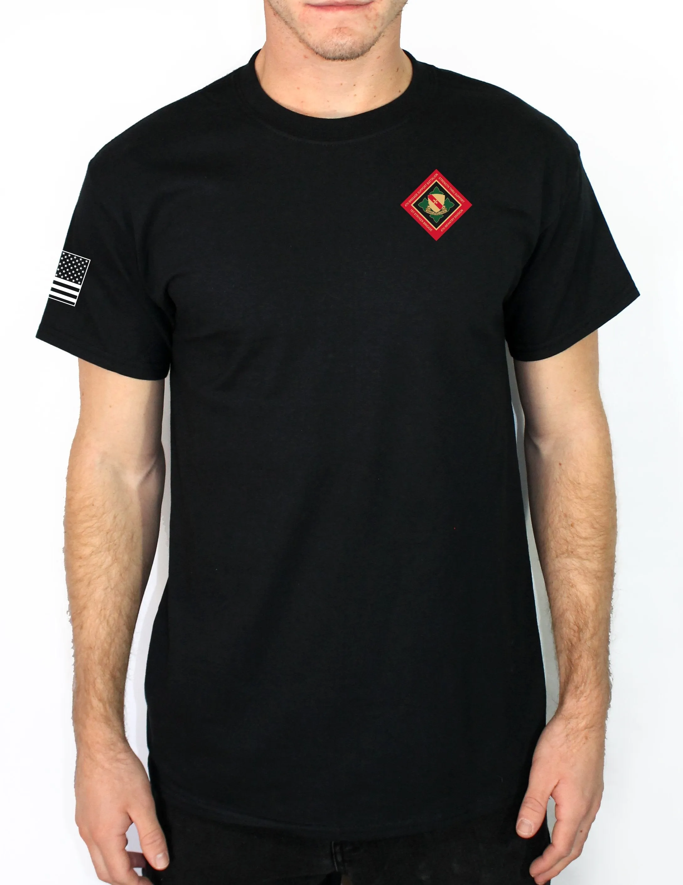 Deployed 50-50 Blend Black Unisex PT Short Sleeve Shirt