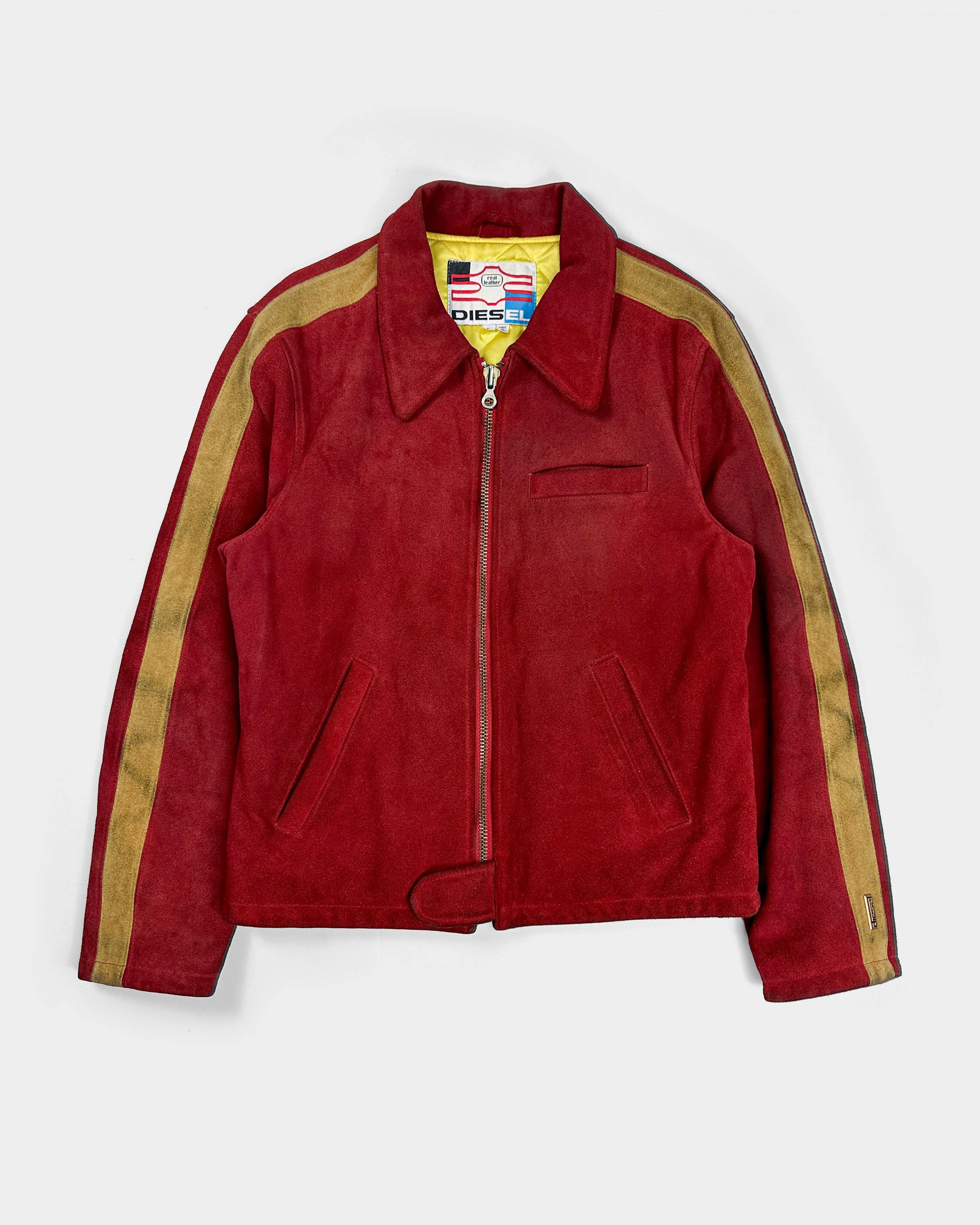 Diesel Made In Korea Red Suede Jacket 1980's