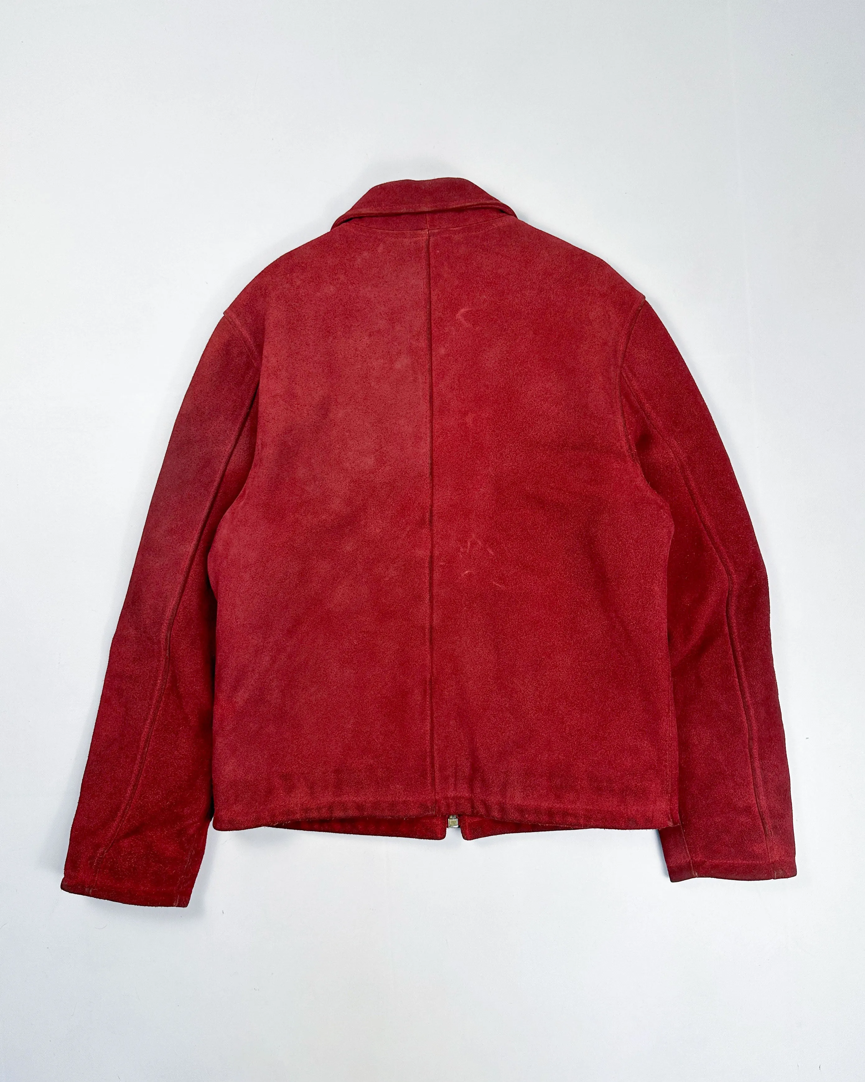 Diesel Made In Korea Red Suede Jacket 1980's