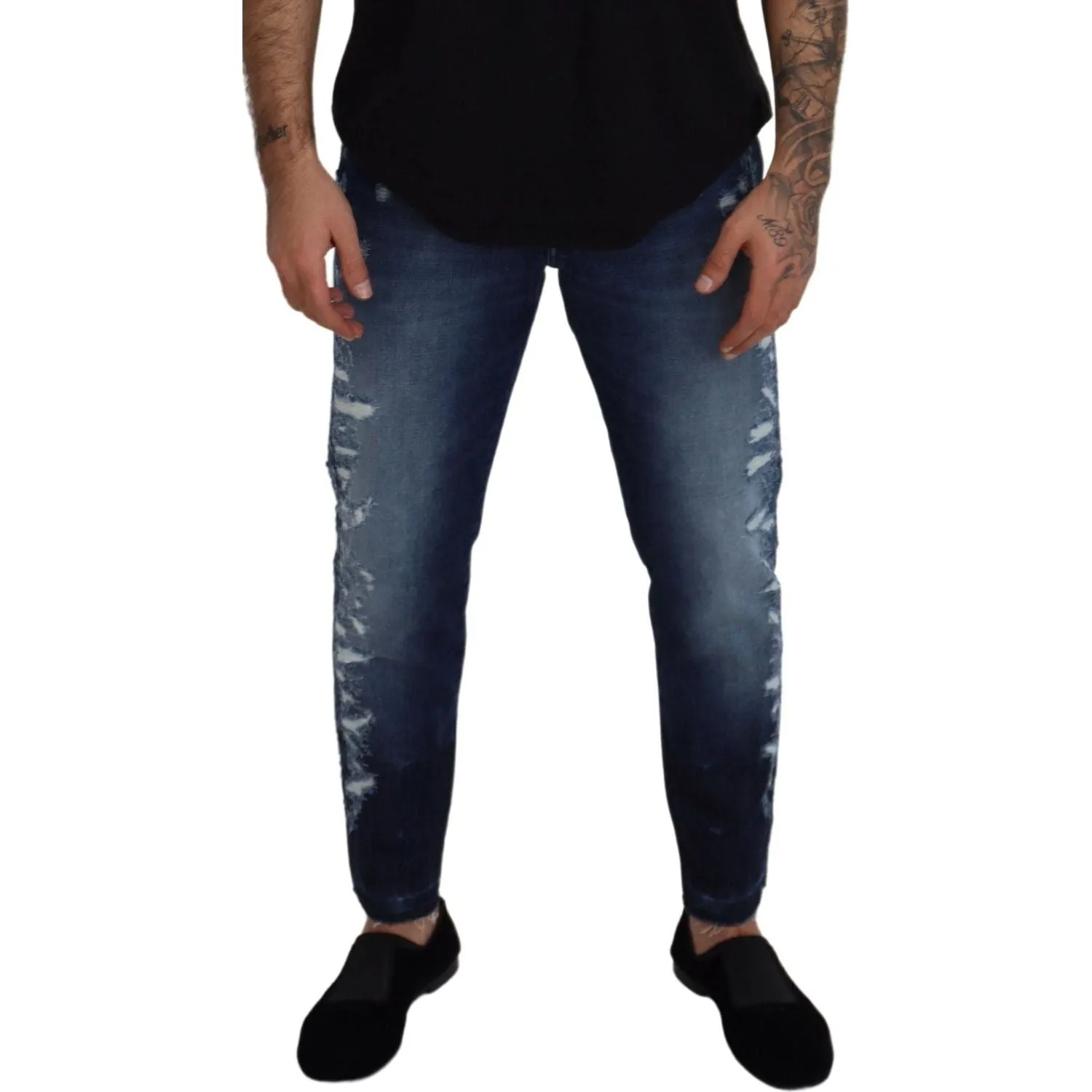 Dolce & Gabbana Elegant Blue Wash Regular Fit Jeans