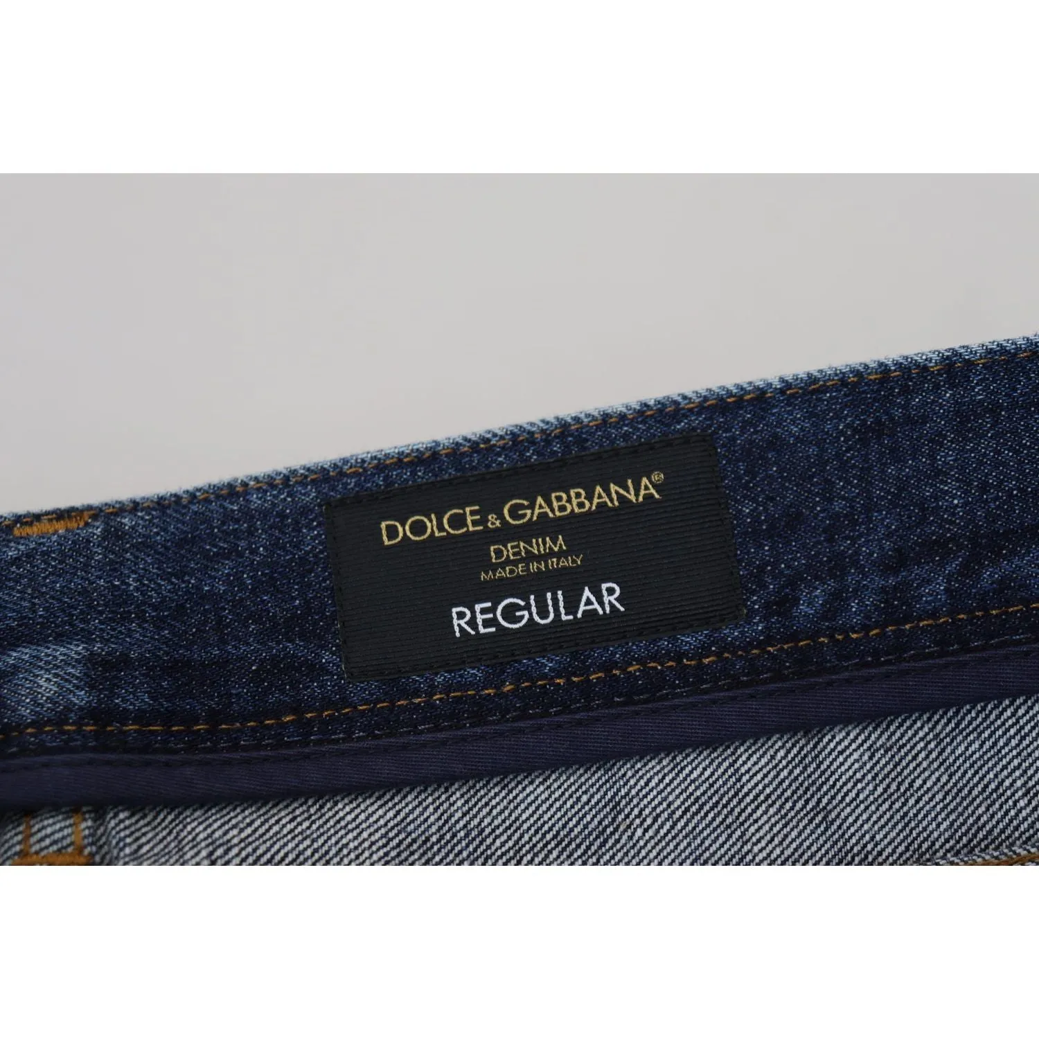 Dolce & Gabbana Elegant Blue Wash Regular Fit Jeans