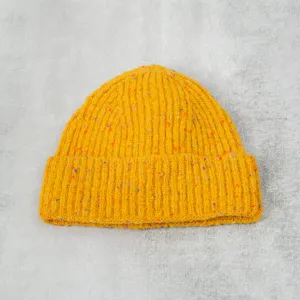 Donegal Wool Beanie - Yellow