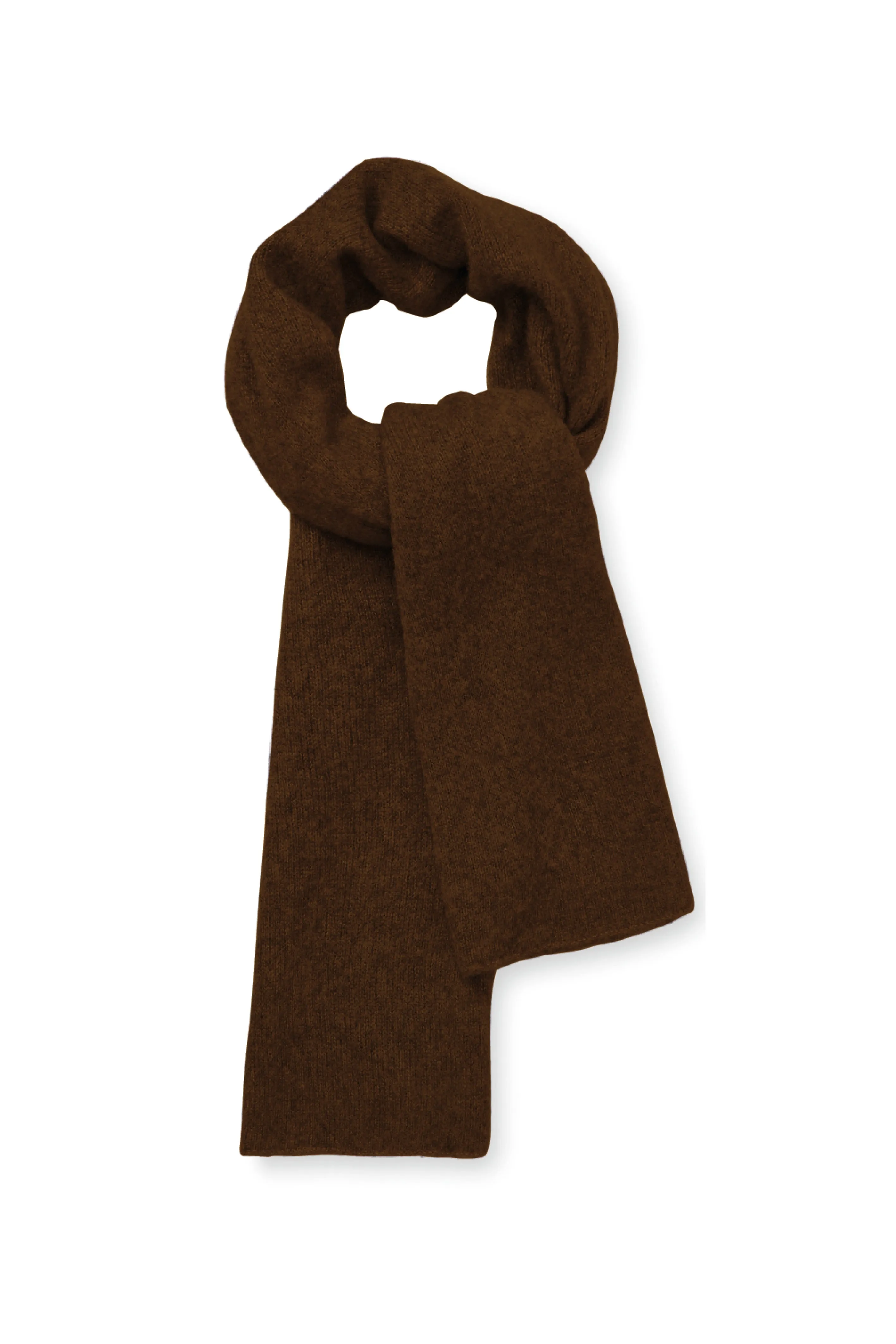 DUSTIN SCARF - AMERICANO - SILK/CASHMERE