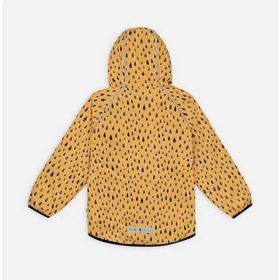 EcoSplash Jacket (Mustard Raindrops)