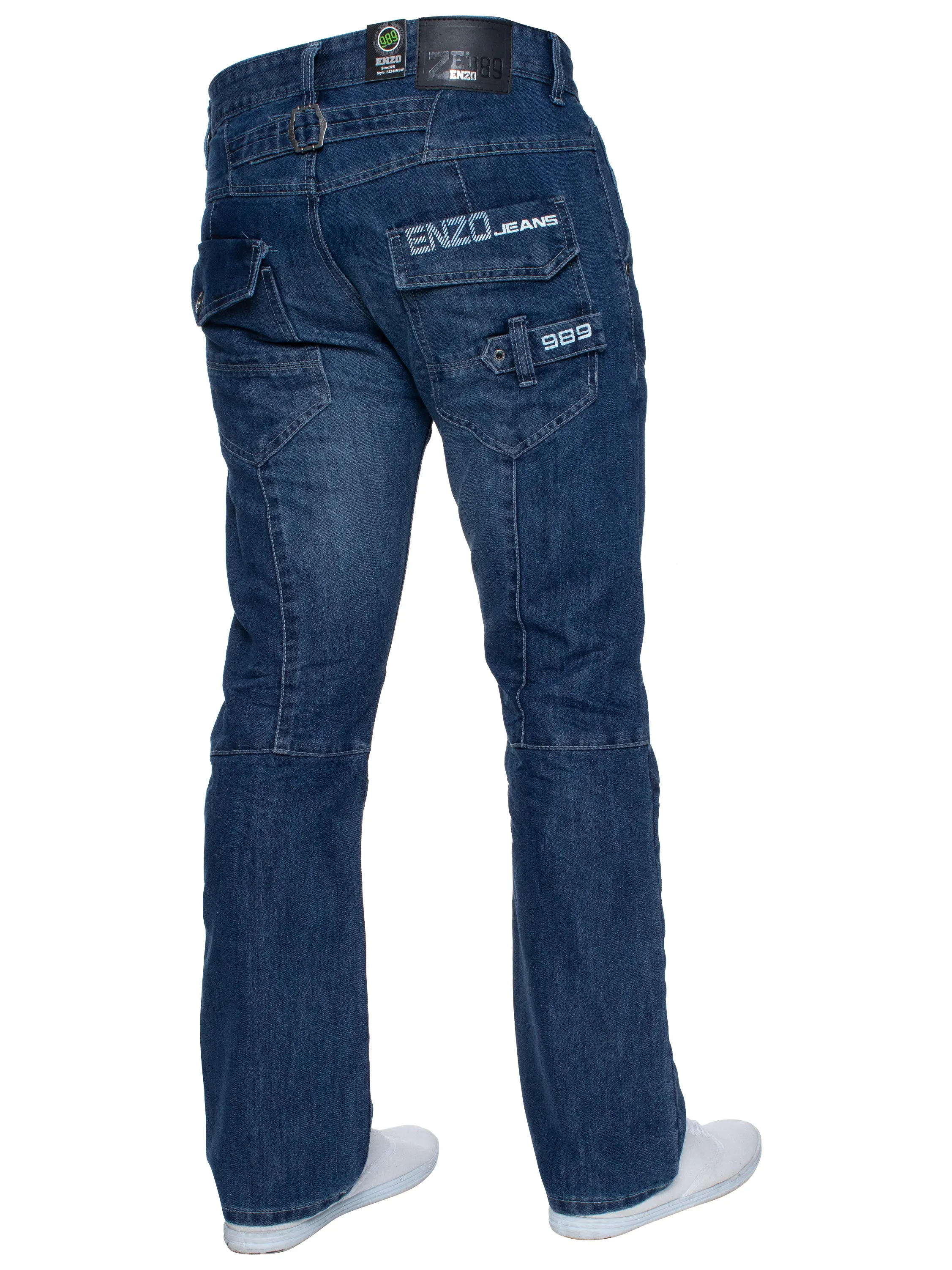 Enzo | Mens Miguel Straight Leg Denim Jeans