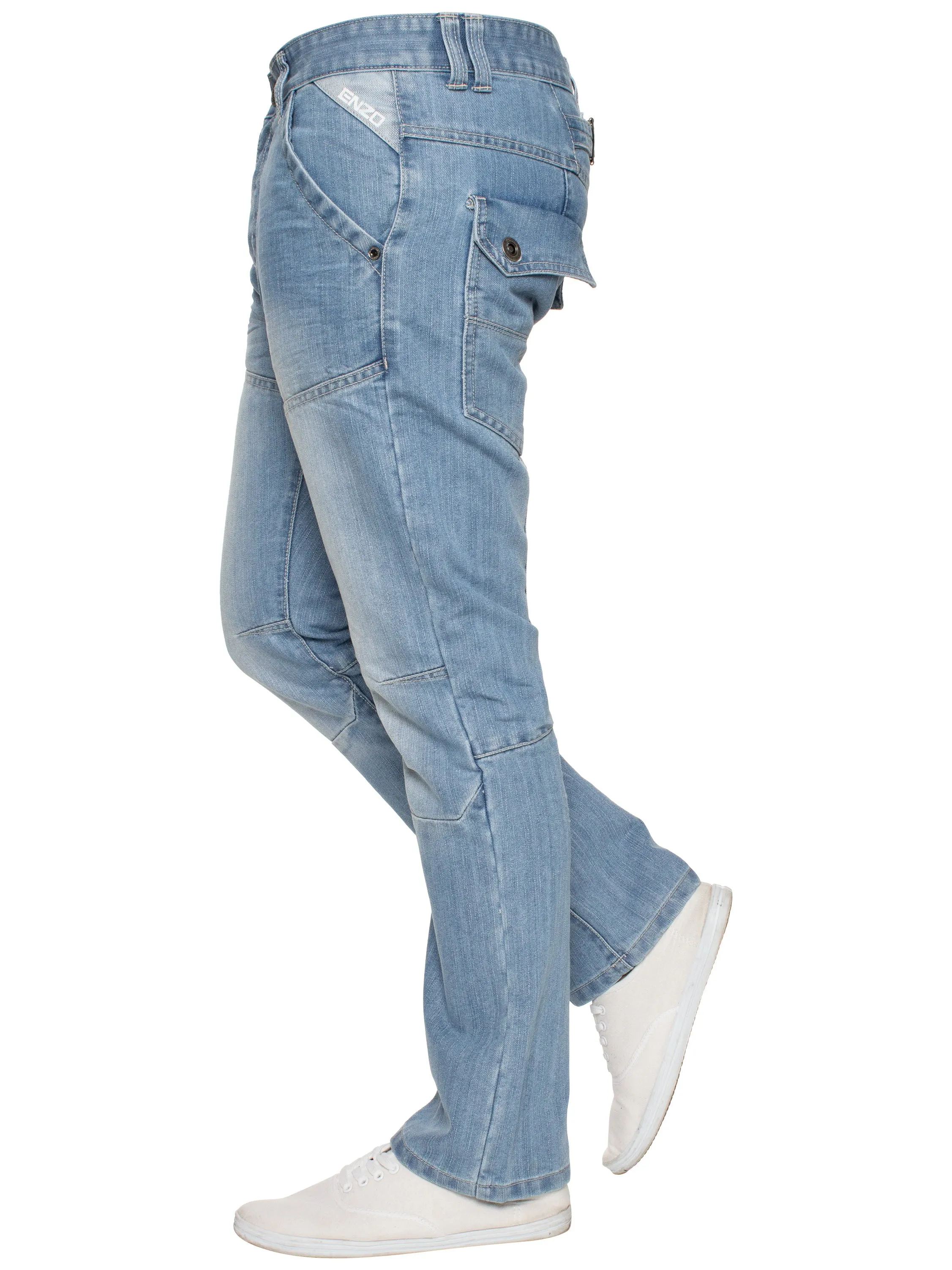 Enzo | Mens Miguel Straight Leg Denim Jeans