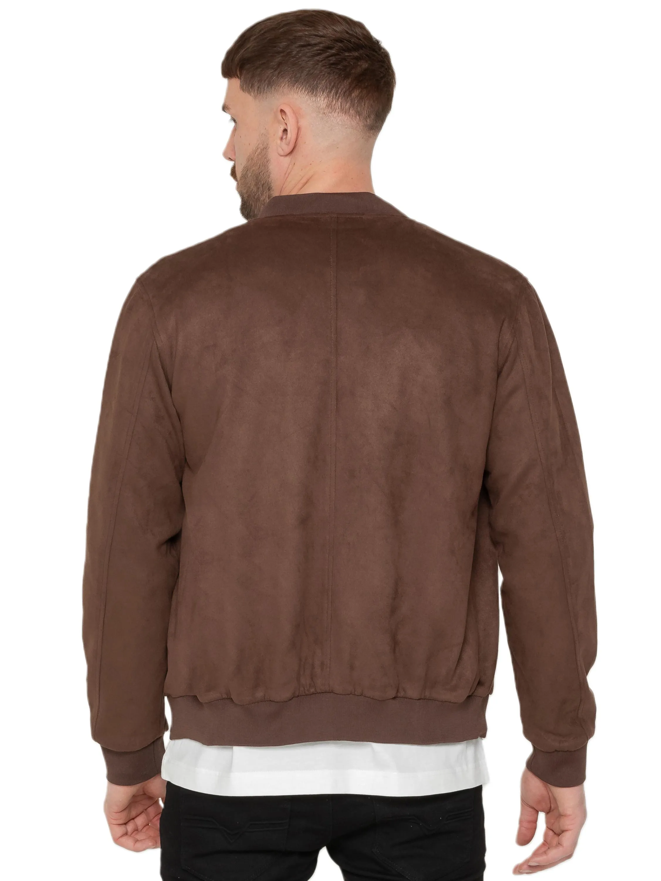 Enzo Milano | Mens Suede Bomber Jacket