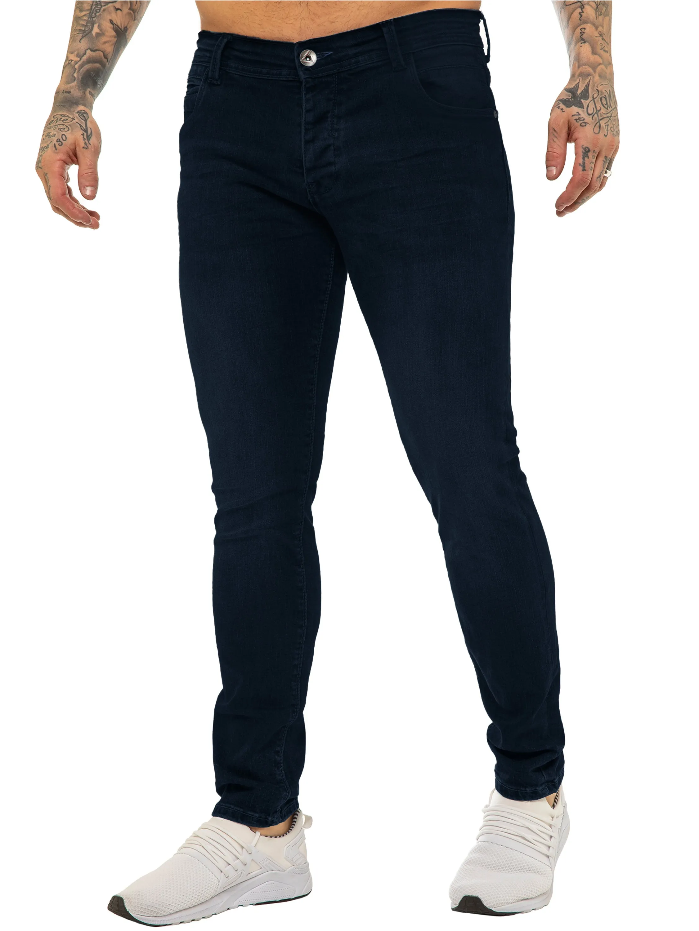 ETO | Mens Designer Basic Hyperstretch Blue Jeans