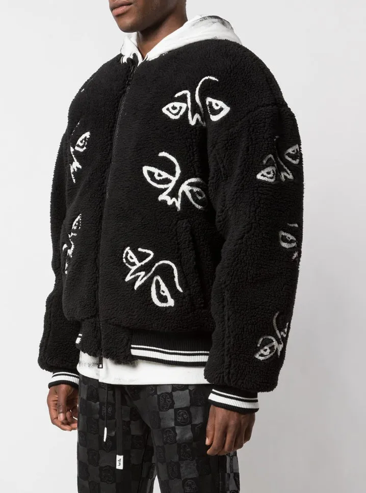 FACEZ SHERPA BOMBER BLACK