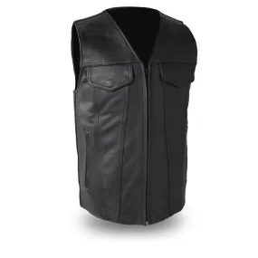 FIM617CSL | Badlands - Men's Motorcycle Leather Vest