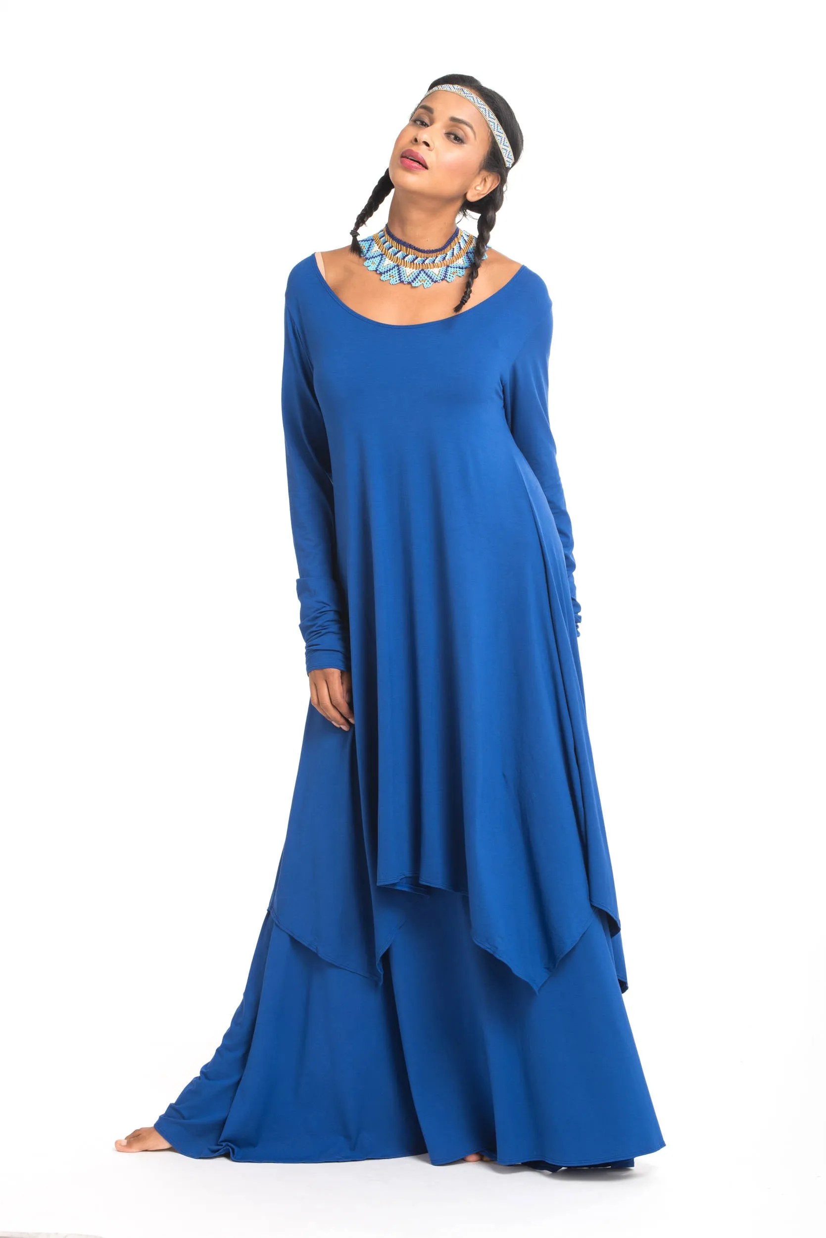 FLAMENCO SKIRT COBALT BLUE