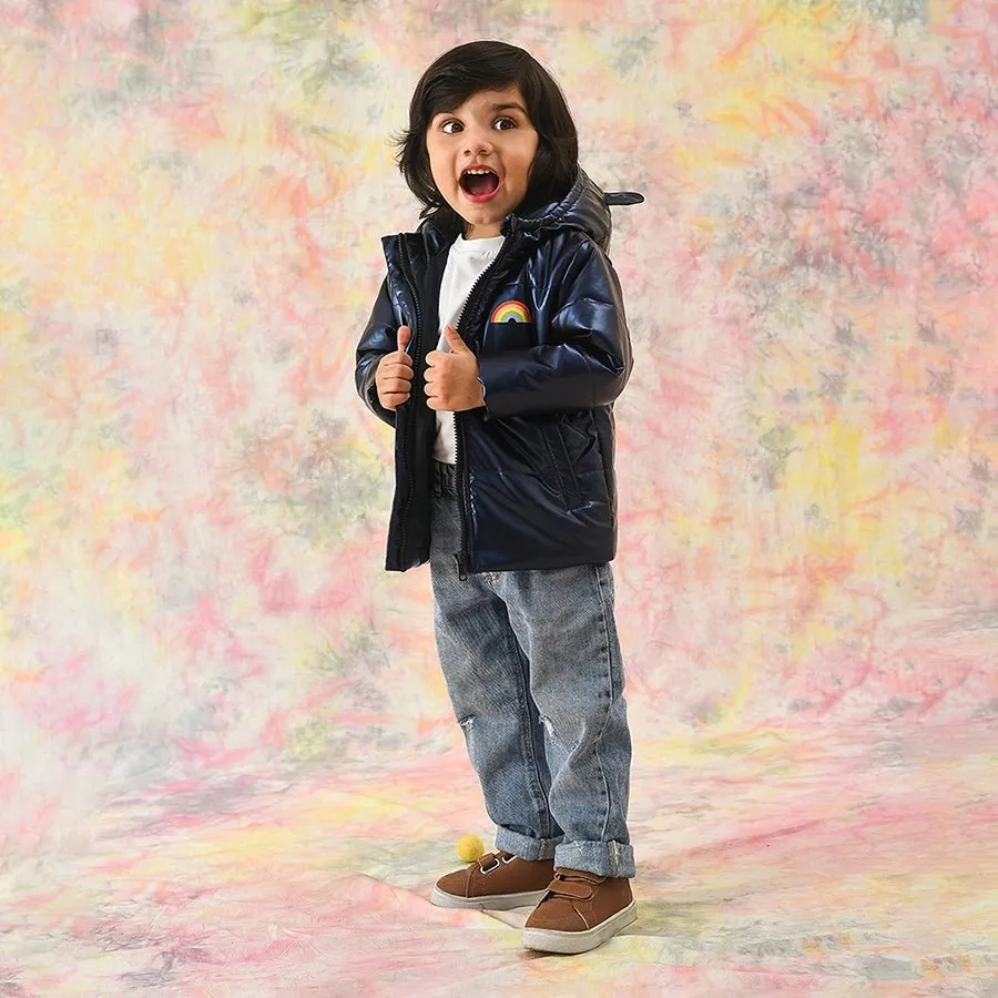 Fundays Metallic Star Light Puffer Jacket