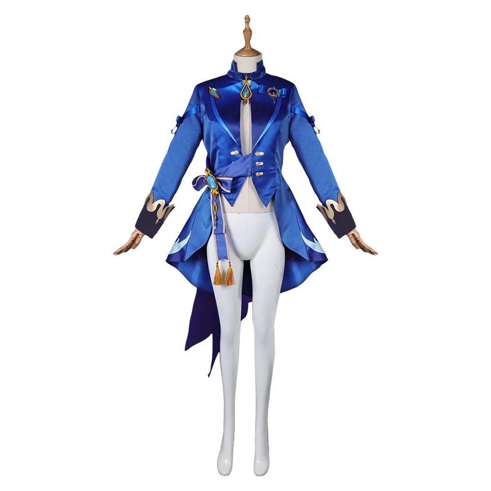 Genshin Impact Furina de Fontaine Women Blue Outfit Party Carnival Halloween Cosplay Costume