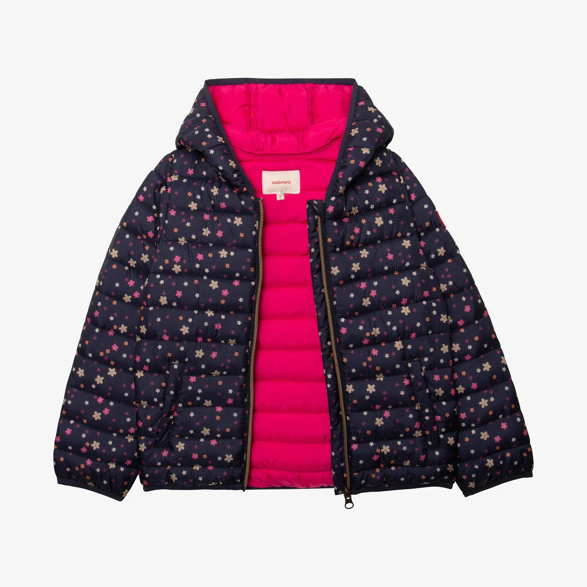 Girls' navy blue bomber jacket