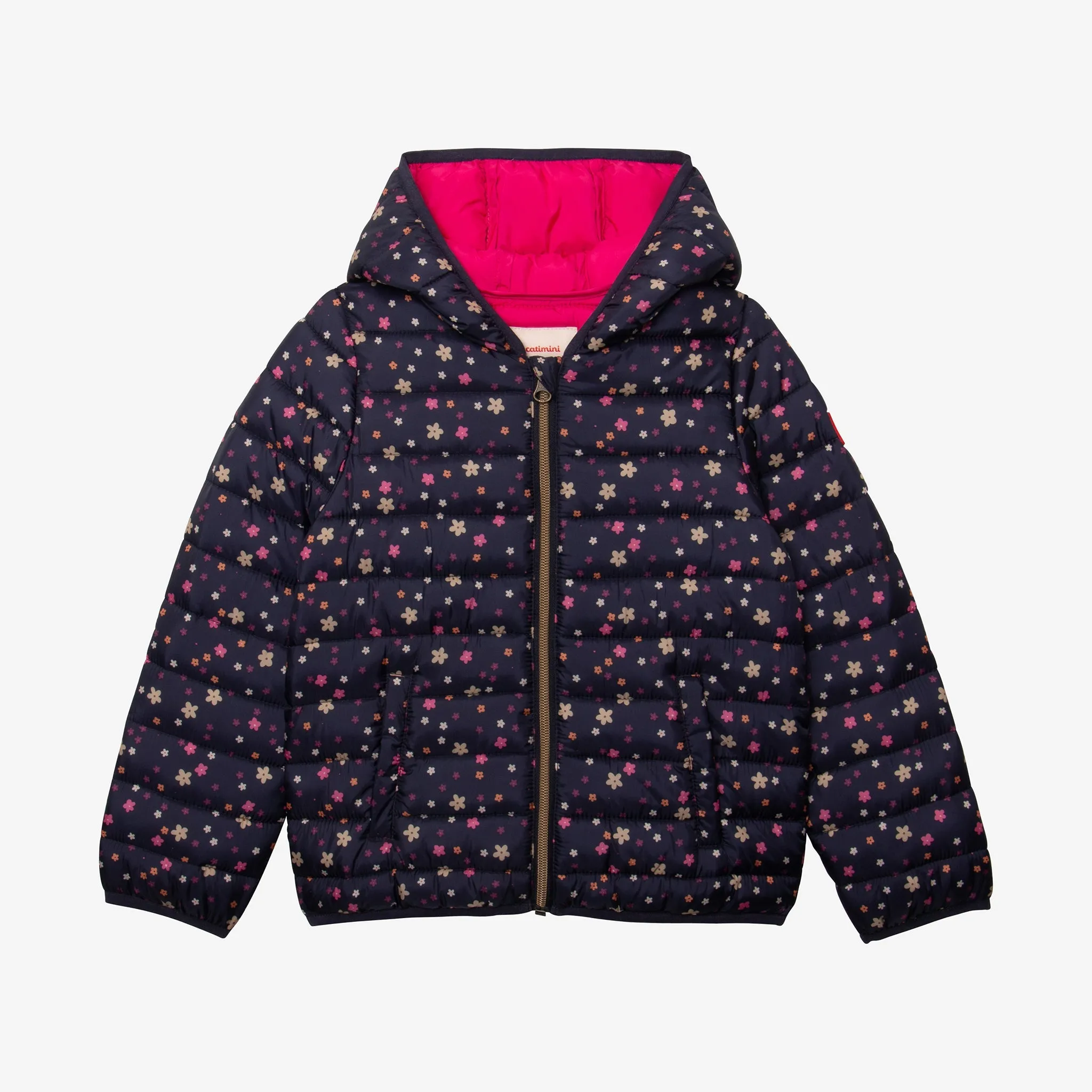 Girls' navy blue bomber jacket