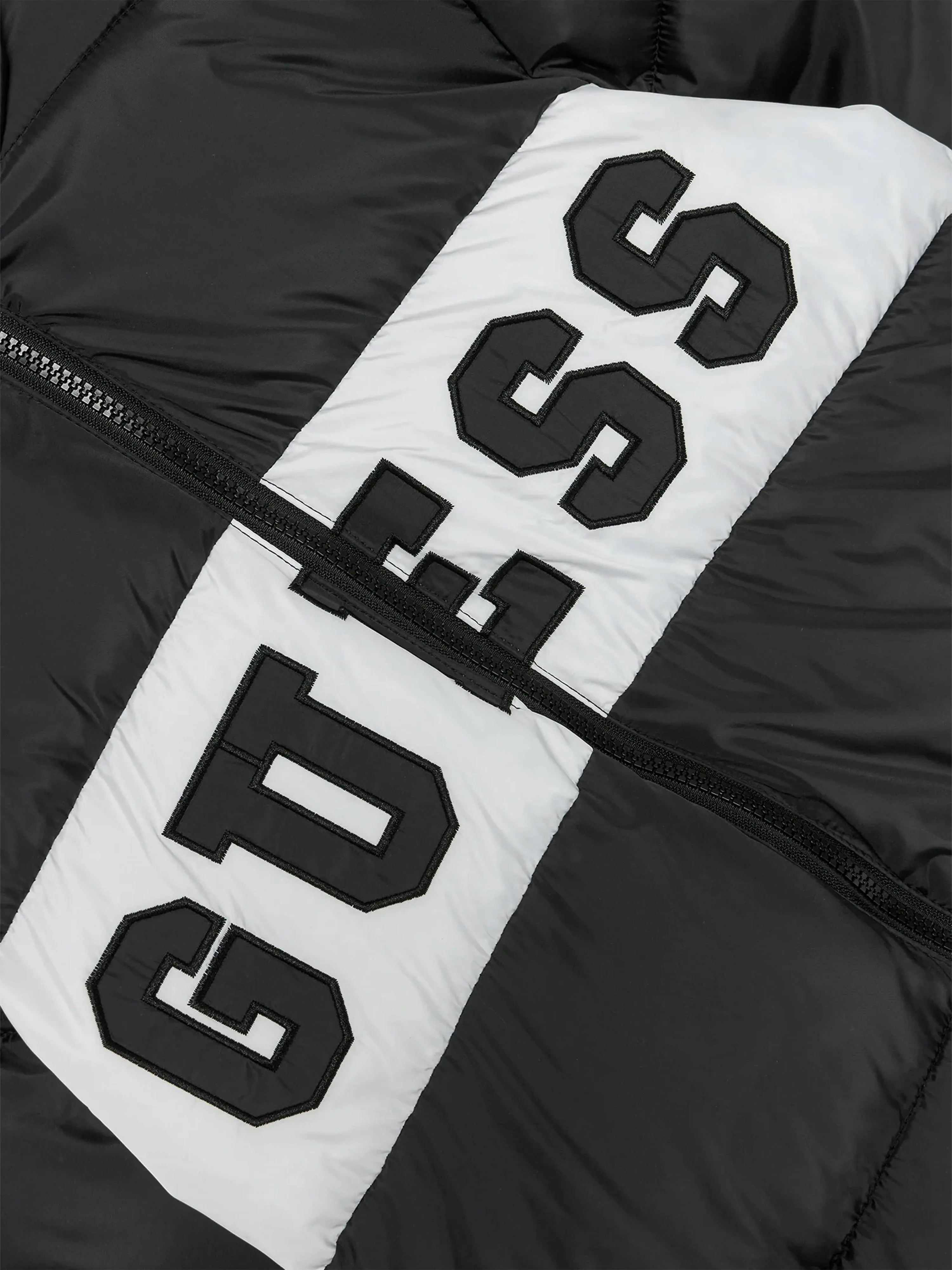 Guess Boys Hooded Puffer Jacket in Black