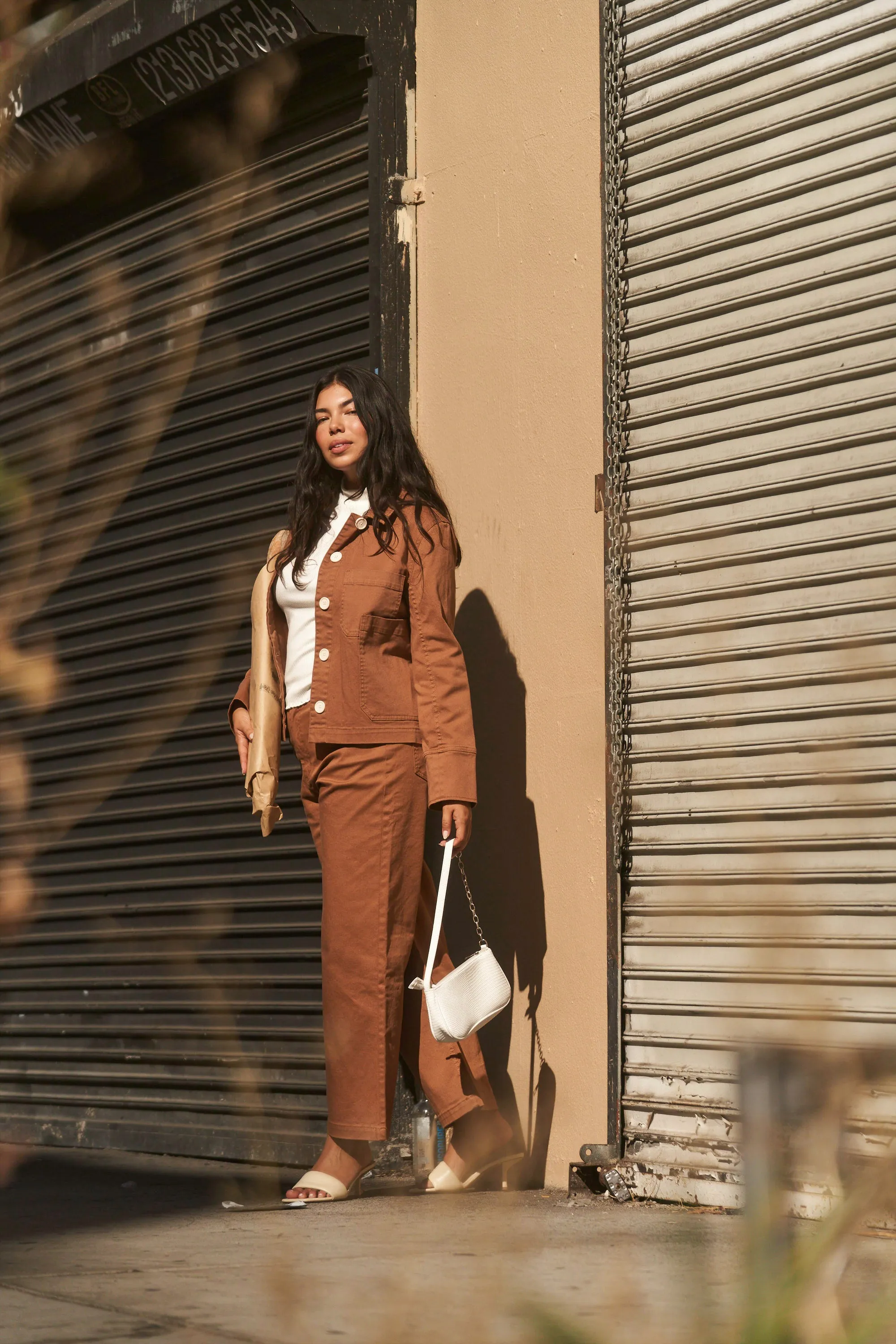 Hayden Jacket in Tan Twill