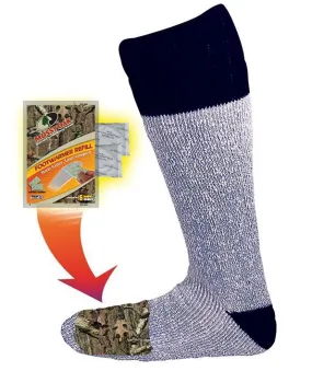 Heated Mossy Oak Acrylic Sock (Two Pairs)