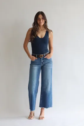 High Rise Wide Leg Jean