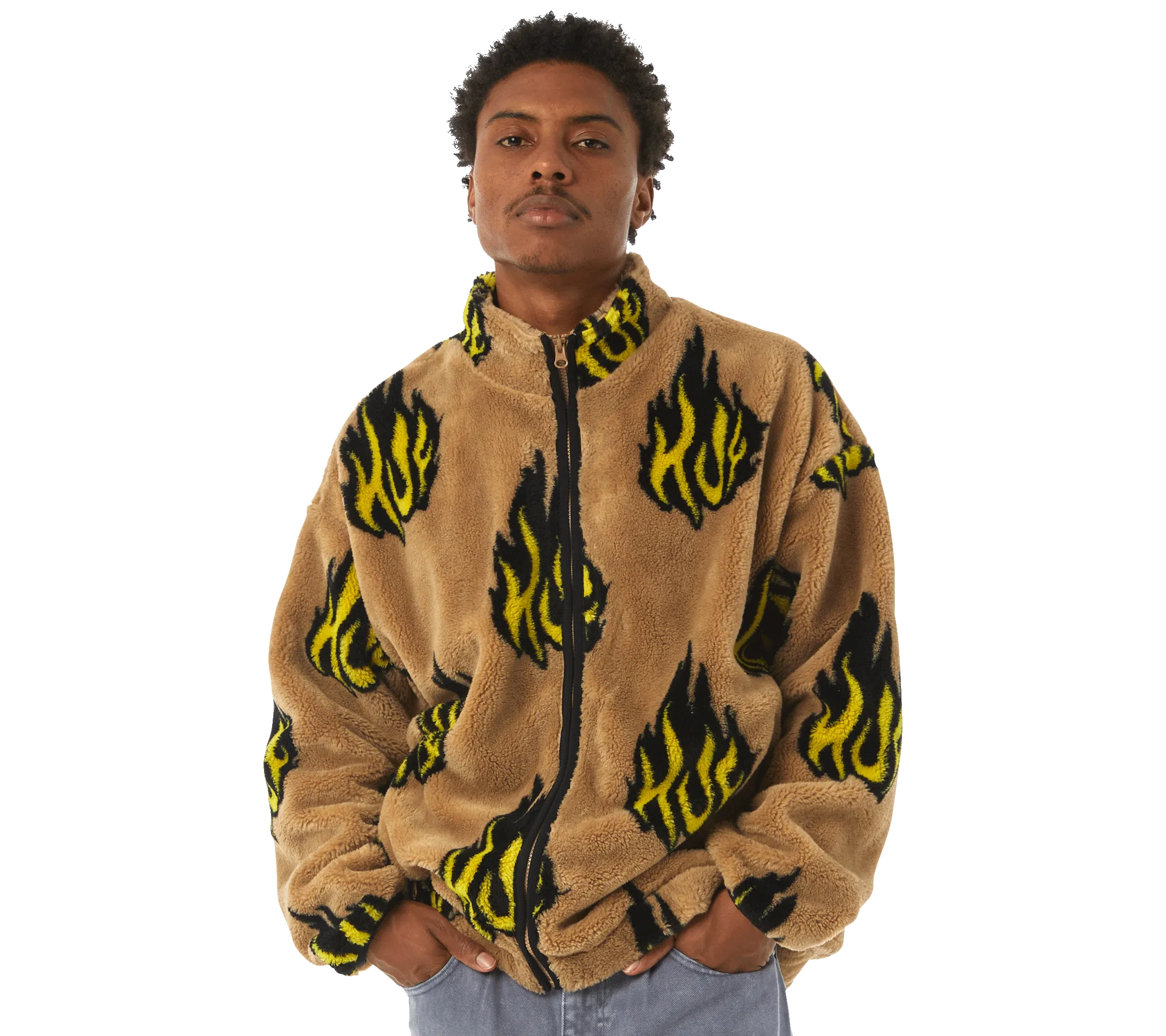 HUF Flamin' Zip Sherpa Fleece