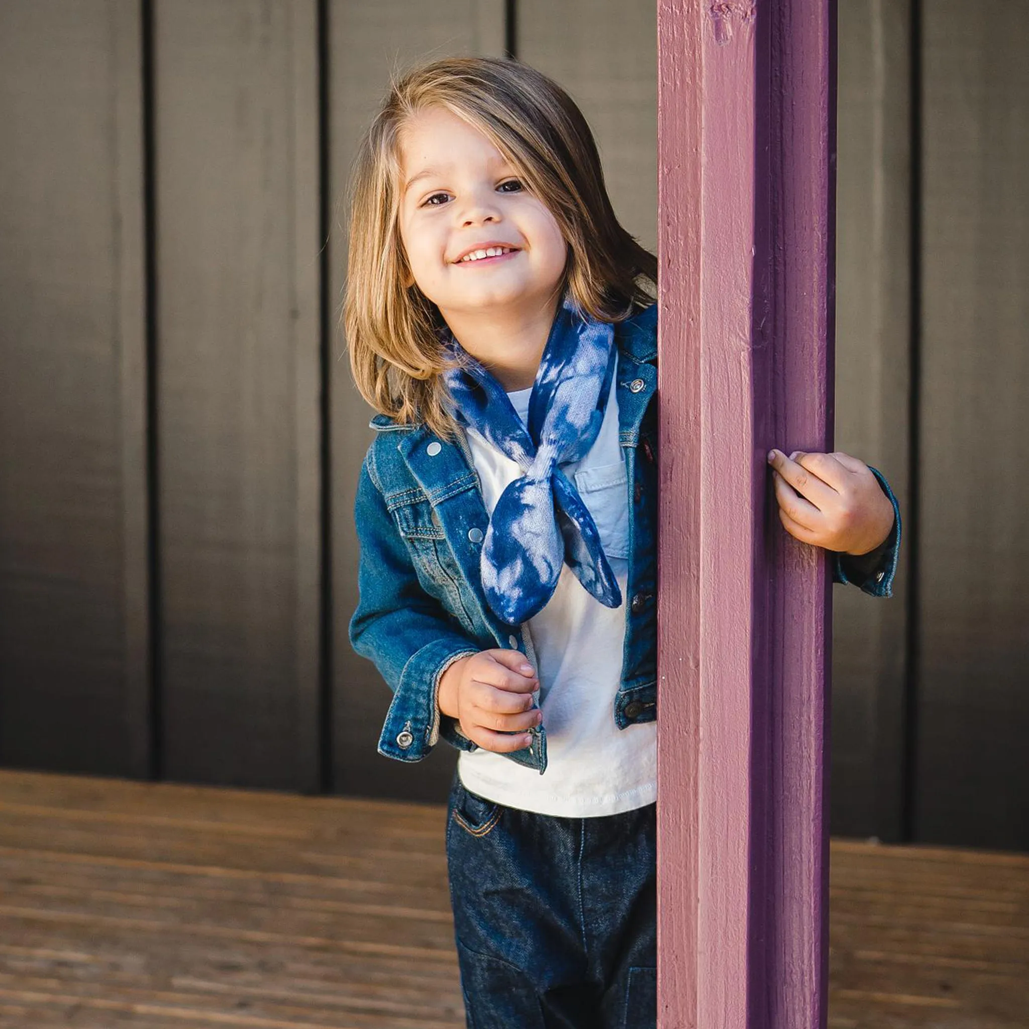 Indigo Tie Dye Neckerchief