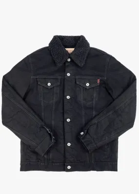 Iron Heart IHJ-116-BLK 14oz Selvedge Denim Fleece Lined Type III Jacket