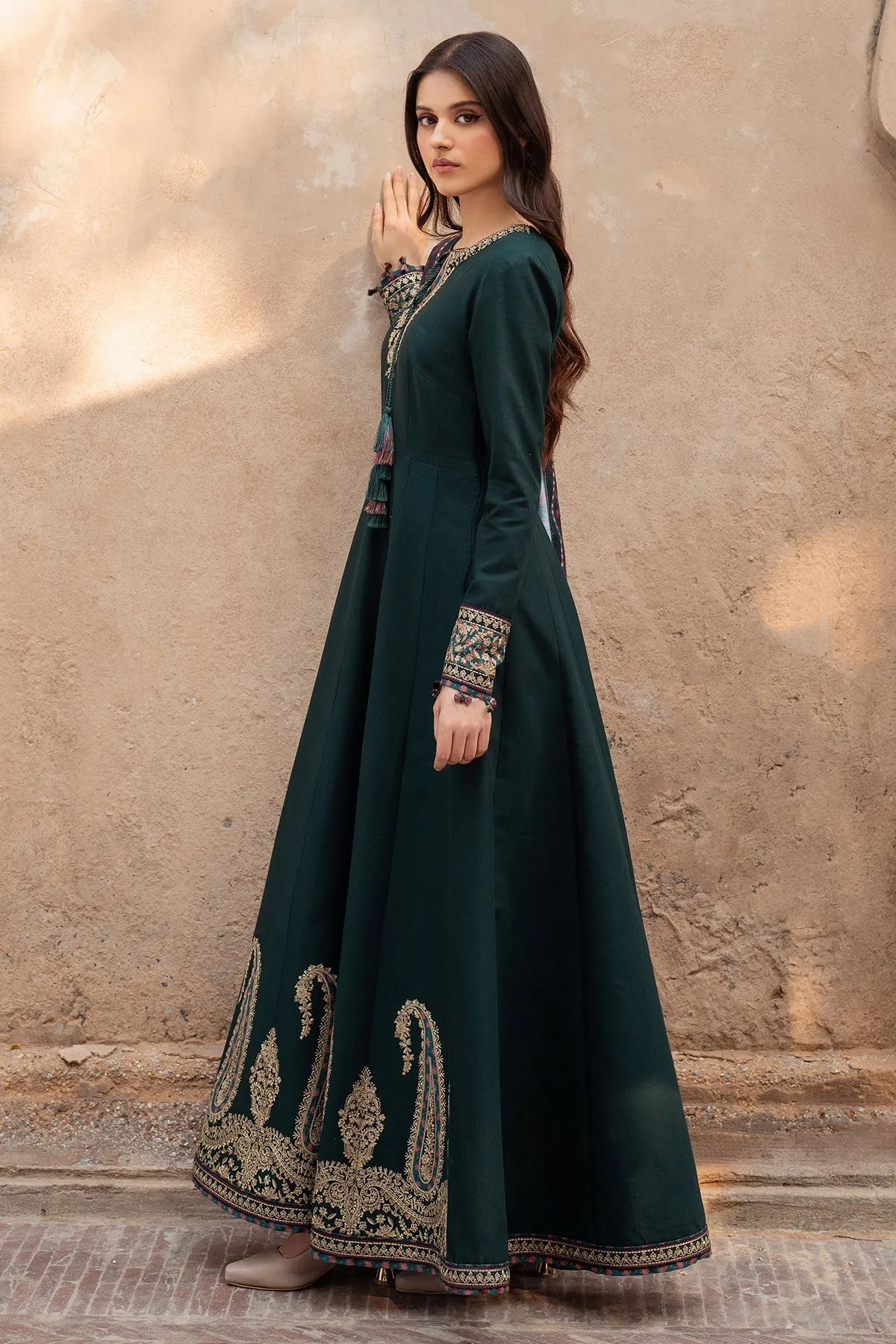 Jazmin Delia Fall/Winter – Embroidered Slub Khaddar D7