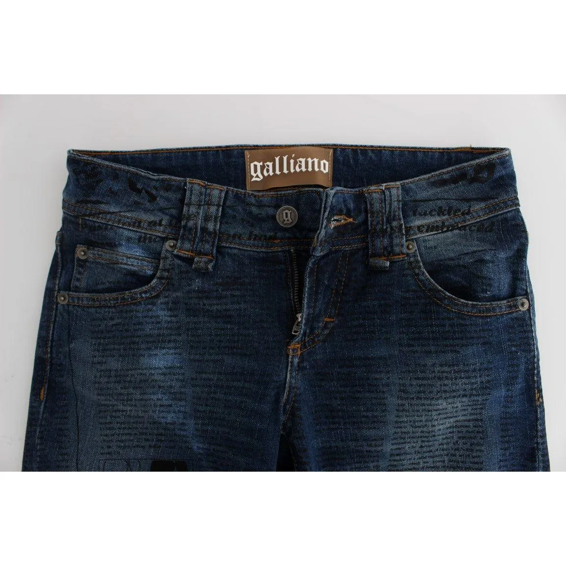 John Galliano Elegant Slim Bootcut Denim Jeans