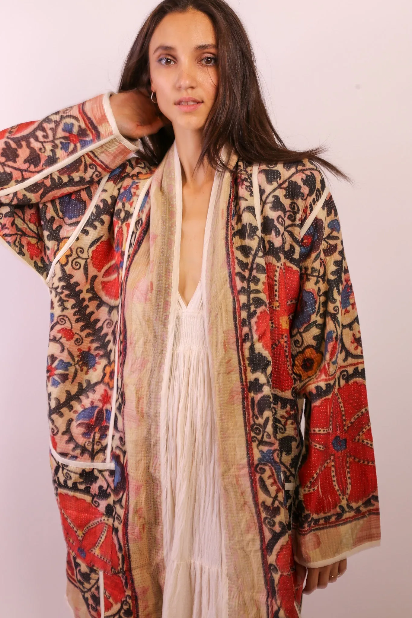 KANTHA JACKET COAT KIBI