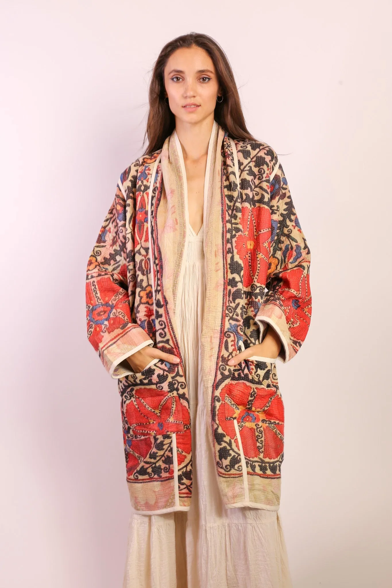 KANTHA JACKET COAT KIBI