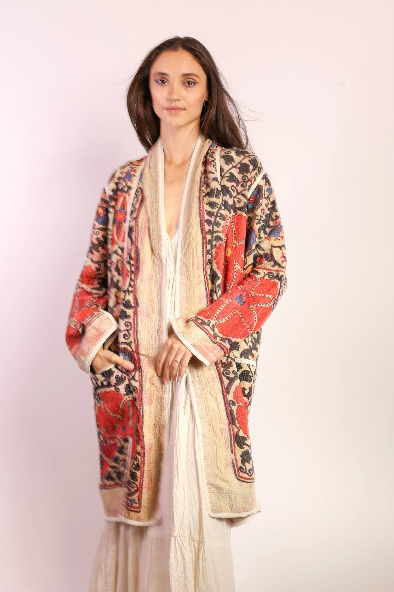 KANTHA JACKET COAT KIBI