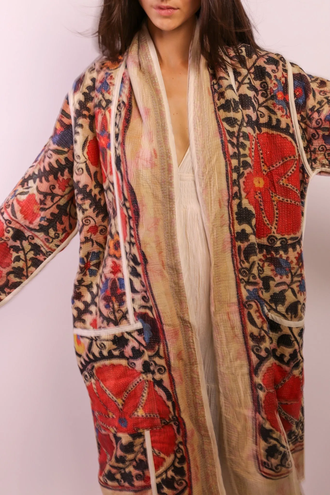 KANTHA JACKET COAT KIBI