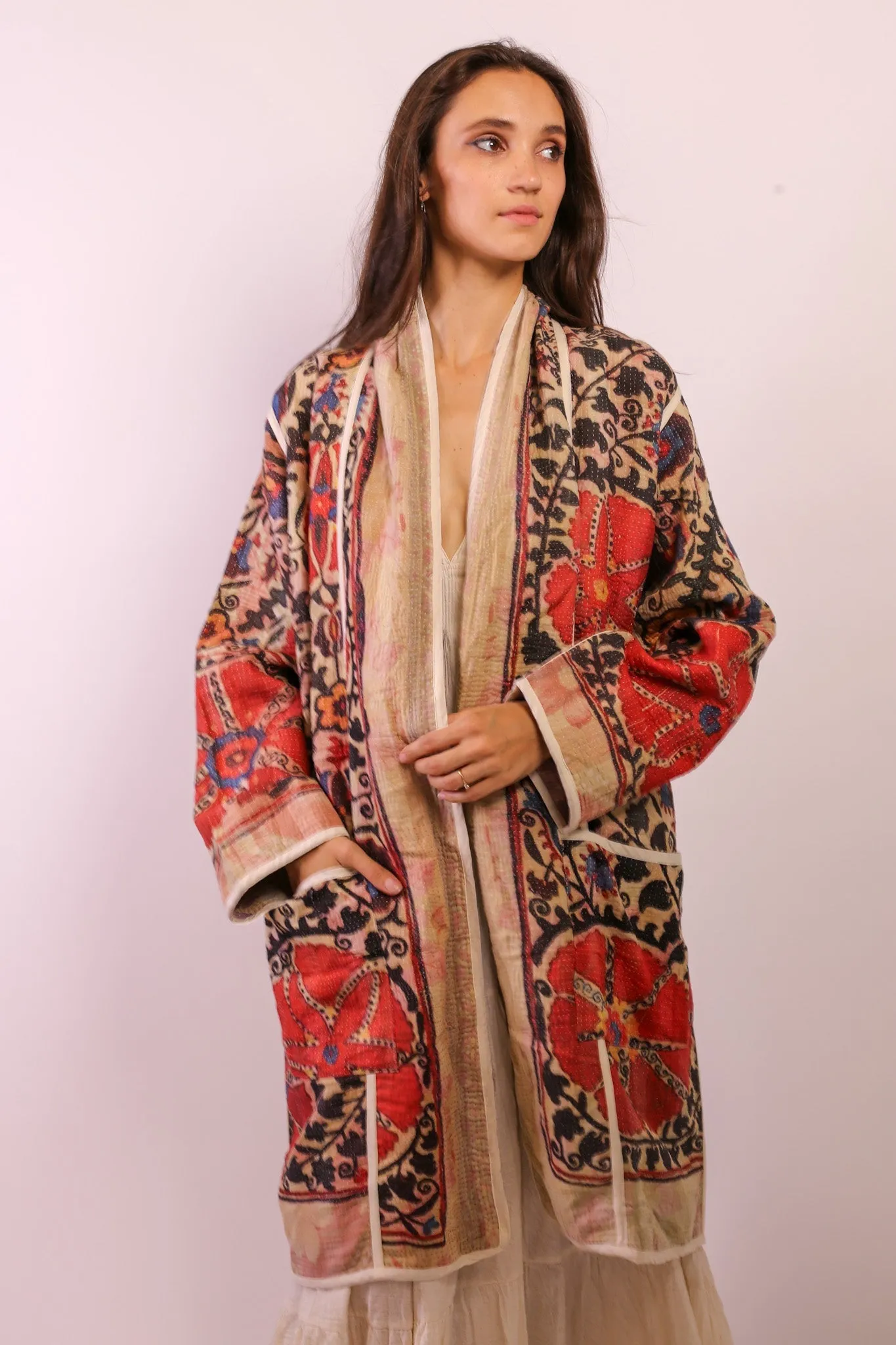 KANTHA JACKET COAT KIBI