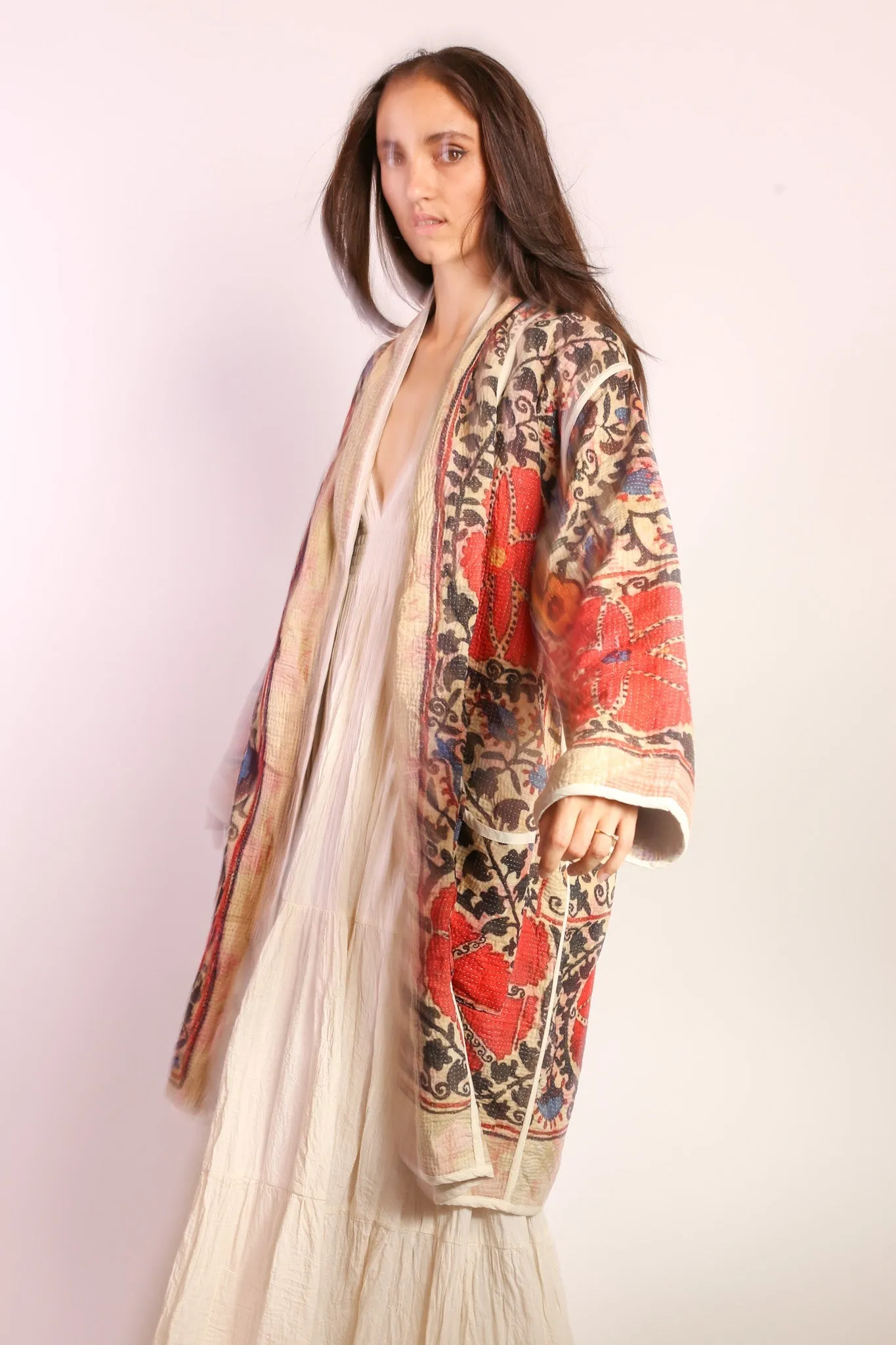 KANTHA JACKET COAT KIBI