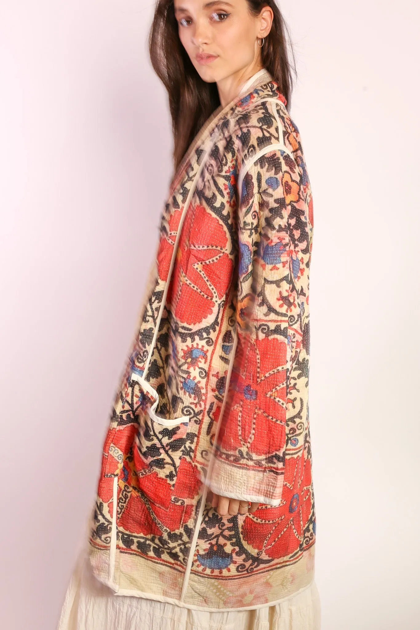 KANTHA JACKET COAT KIBI