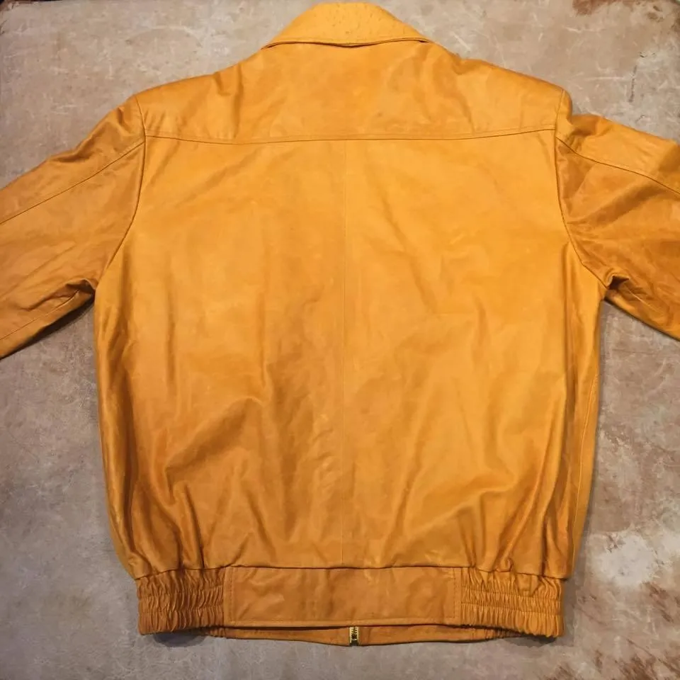 Kashani Peanut Full Ostrich Quill Bomber