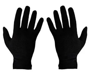 Kuber Industries Men's & Women's Cotton Hand Summer Gloves for Protection from Sun Burn/Heat/Pollution (Pack Of-1 Pairs, Black)-MASK46439