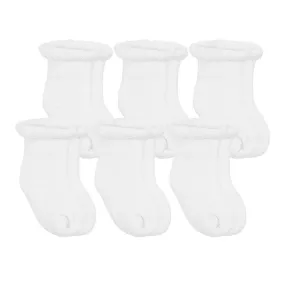 Kushies 6-Pack Terry Newborn Socks