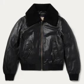 Leather Bomber Jacket