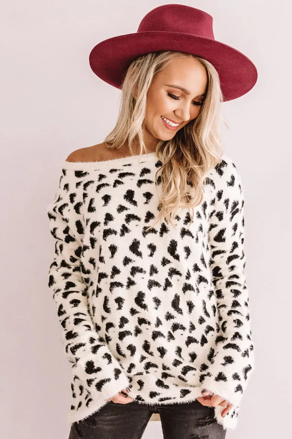 Living In Leopard Knit Sweater