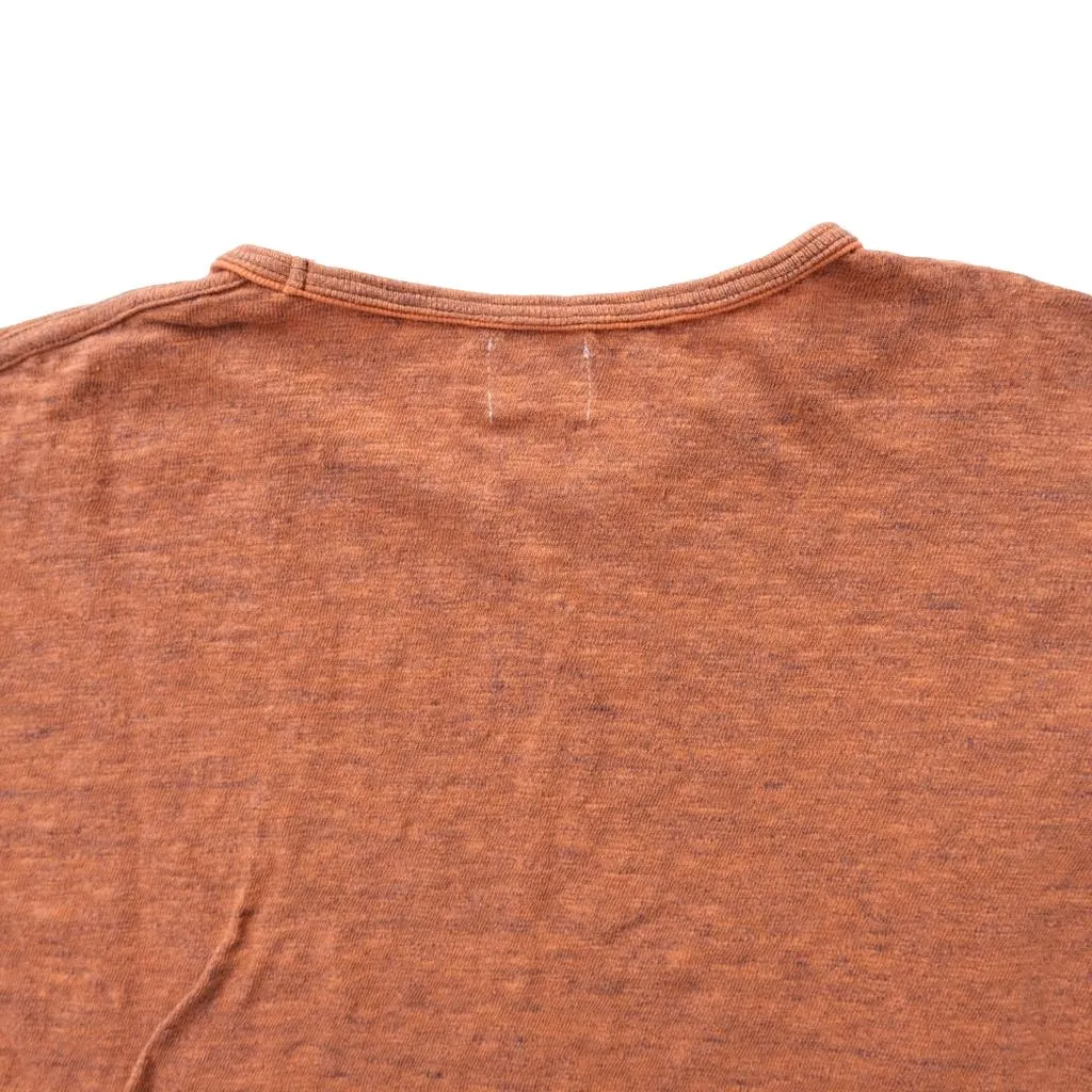 Loop & Weft Super Slub Henley (Orange)