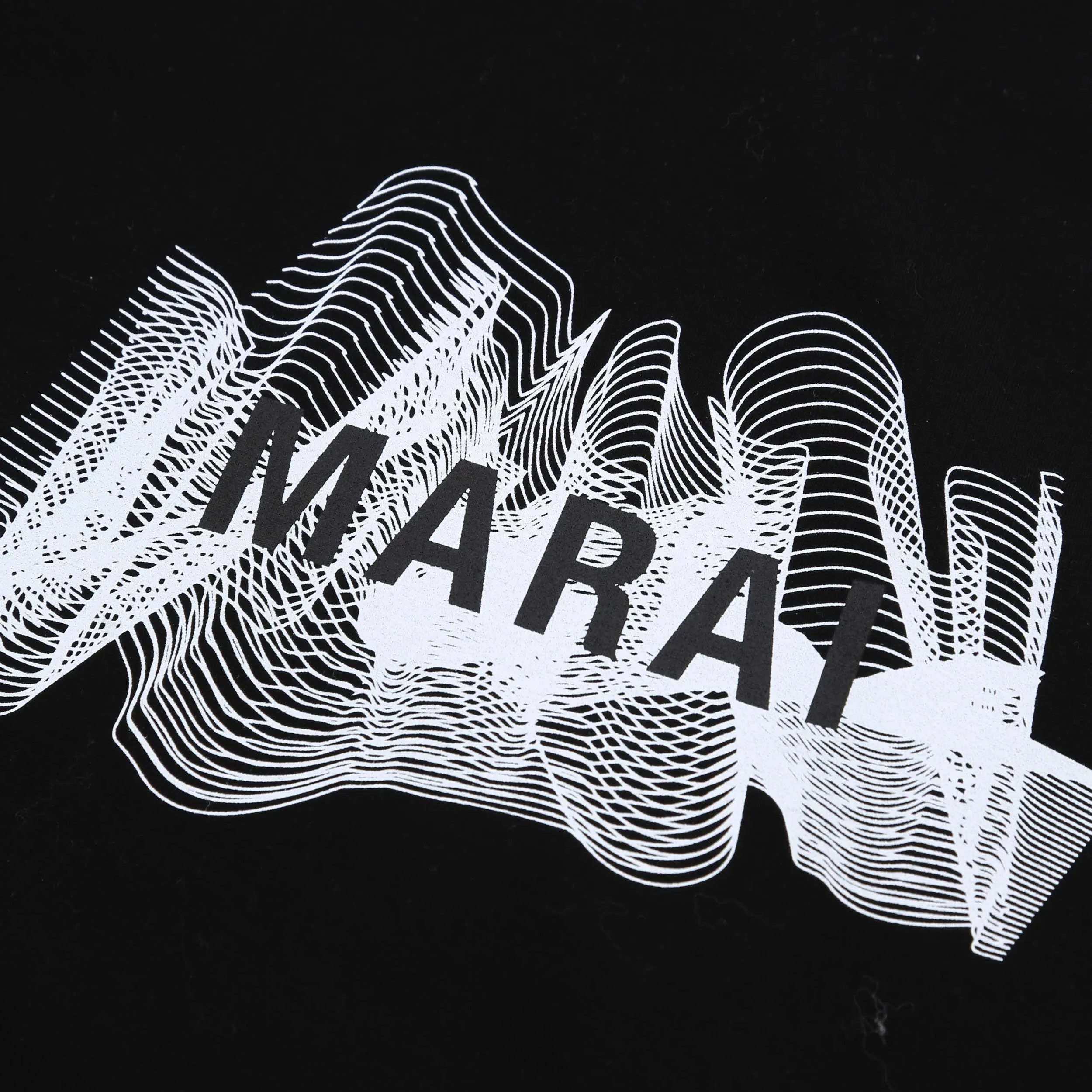 Marai Ripple Print T Shirt in Black