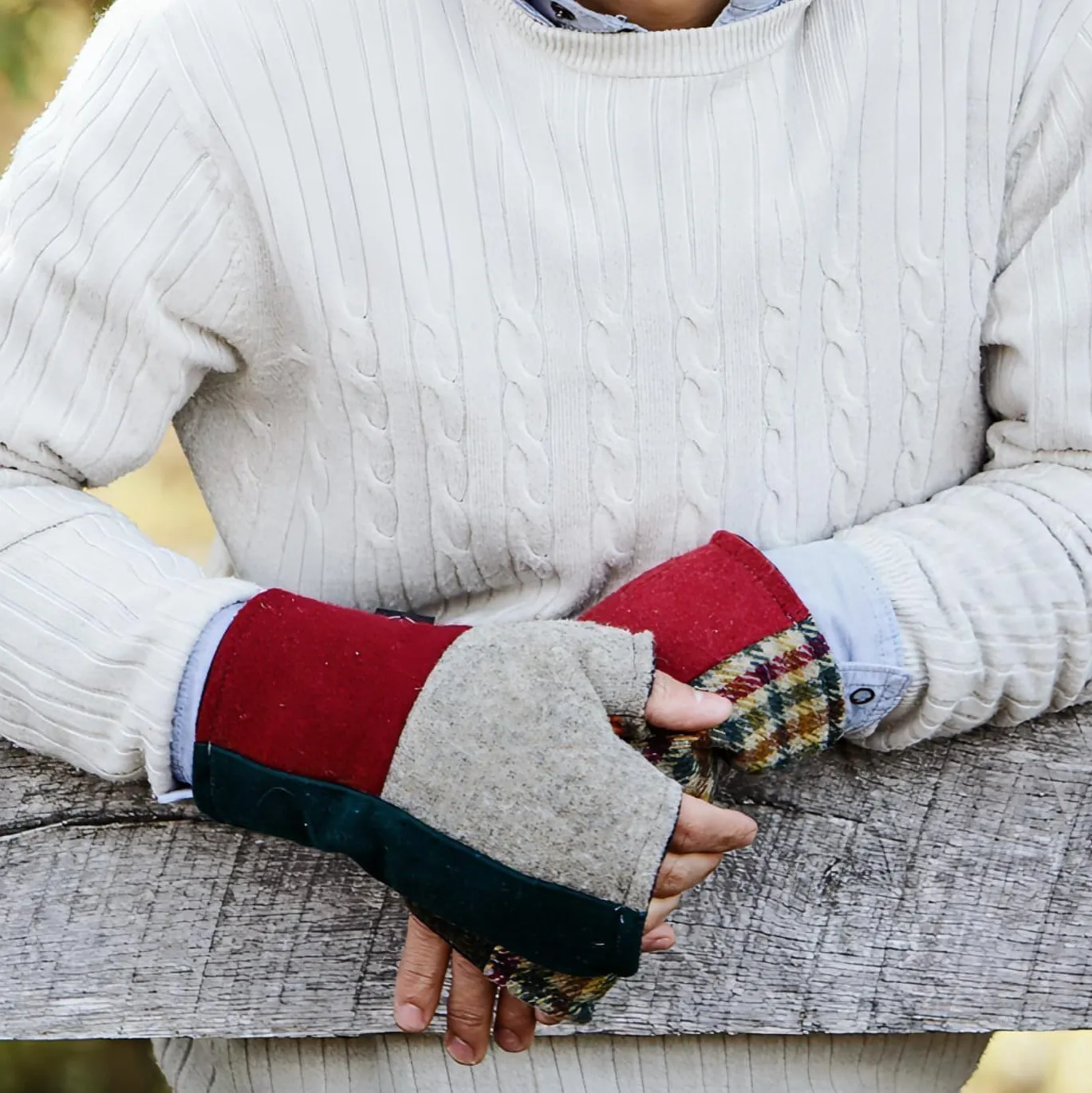 Men's Fingerless Gloves